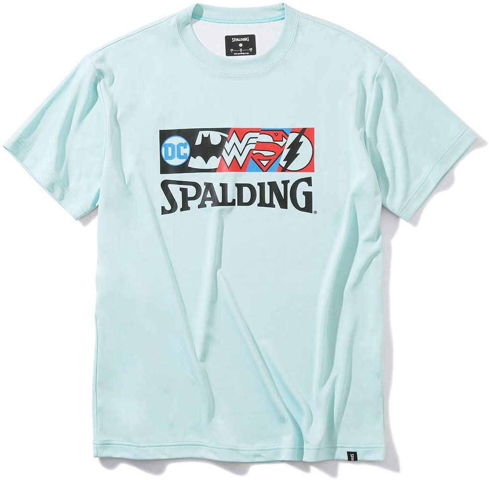 Smt0460 バスケットボールウェア Tシャツ ジャスティスリーグ キャラクターズ バットマン ワンダーウーマン スーパーマン フラッシュ 正規品 Spalding スポルディング バスケットボール バスケ 練習着 メンズ レディース ユニセックス 男女兼用 おしゃれ オシャレ