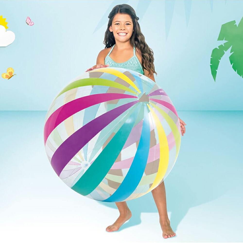 【新品未開封】インテックス　INTEX BEACH BALL ビーチボール　特大 u521566_1.jpg