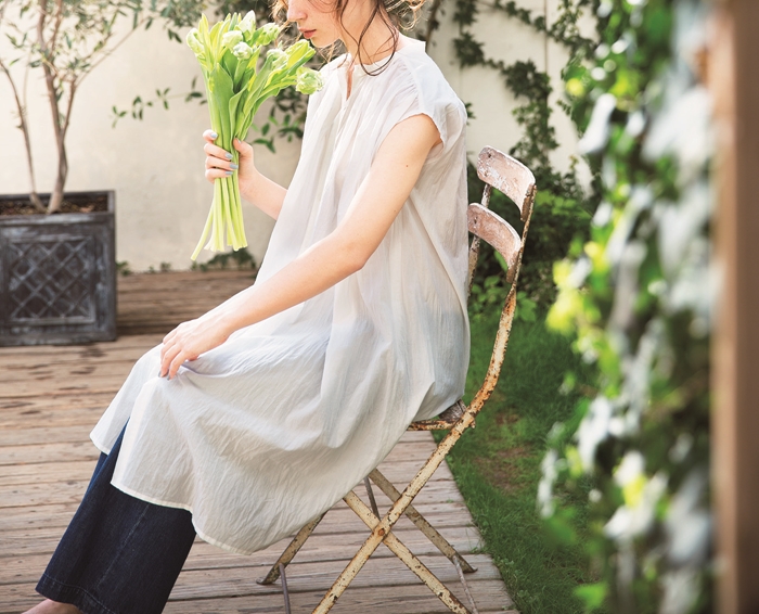 楽天市場】ノースリーブギャザーワンピース 型紙 S M L LLサイズ