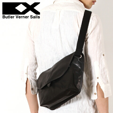 ショルダーバッグ ミリタリー バッグ アウター 鞄 日本製 男女兼用バッグ 本革 ポニーレザー メッセンジャー バッグ メンズ レディース ユニセックス Butler Verner Sails バトラーバーナーセイルズ Sputnicks スプートニクス
