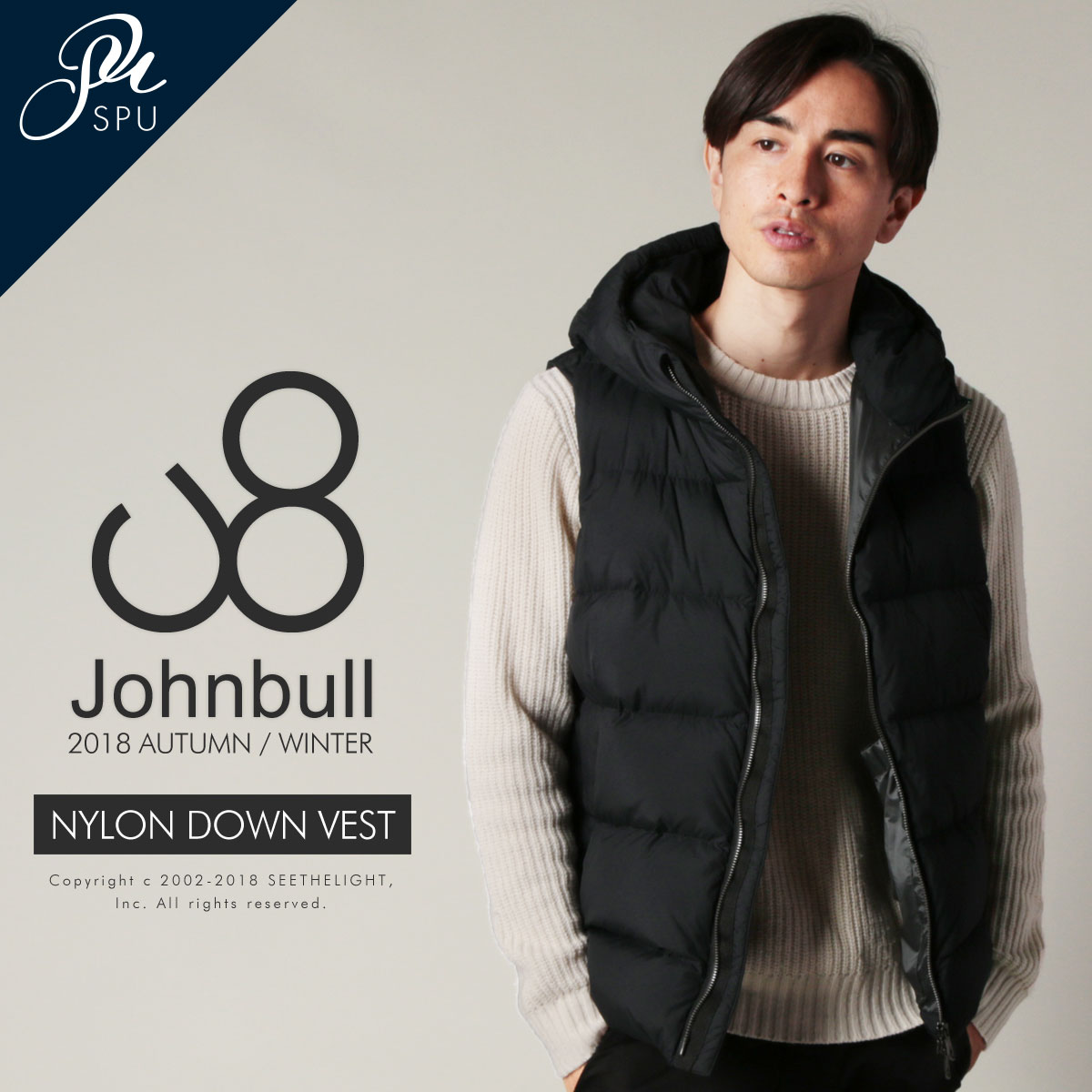 返品 交換対象商品 ダウンベスト メンズ 冬 ジョンブル Johnbull ベスト ダウン ナイロン 撥水 マット 700フィルパワー 35デニール アウター Buy1802 Bronze Qa