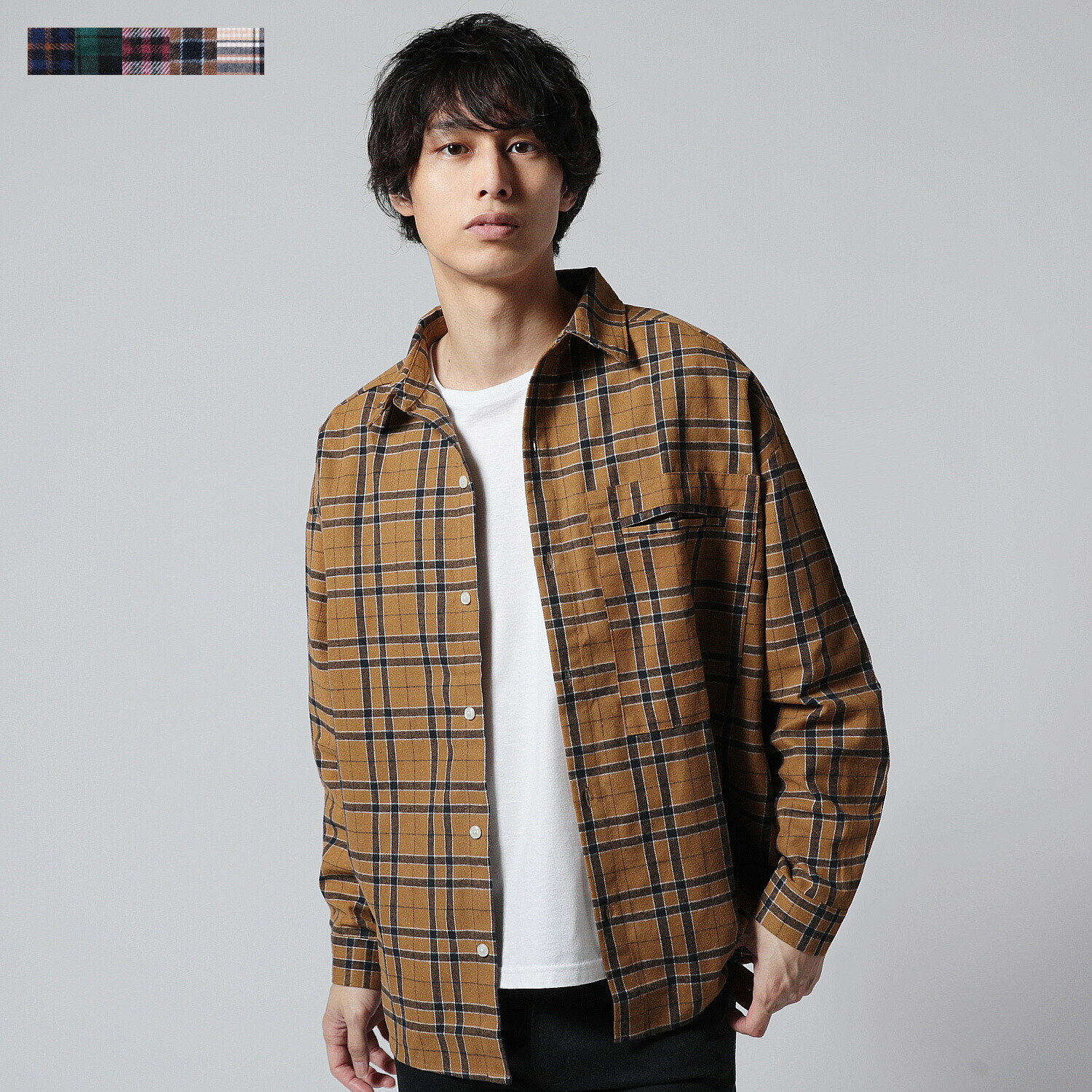 楽天市場 シャツ ネルシャツ メンズ 春 秋 冬 スーパービッグ 長袖 ビエラ アメカジ チェック柄 カジュアル 春服 秋服 冬服 Sputnicks スプートニクス