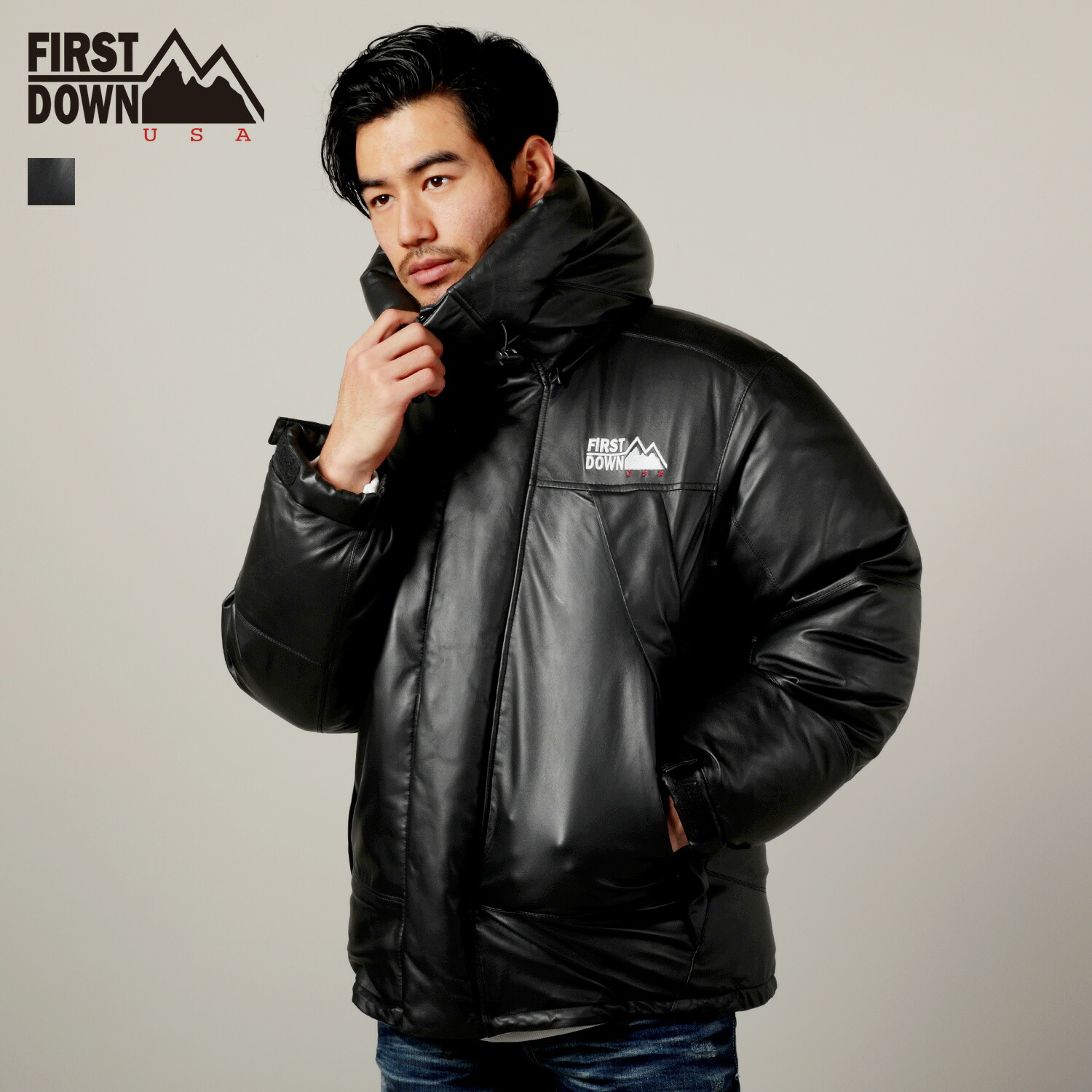 新しい メンズ 冬服 冬 アウター ダウンパーカー メンズファッション アウトドア Bargain30 通学 通勤 防寒 F ブラック 黒 ジャケット ラムレザー ファーストダウン Down First ブランド Buy0024 Bhavaspa Com