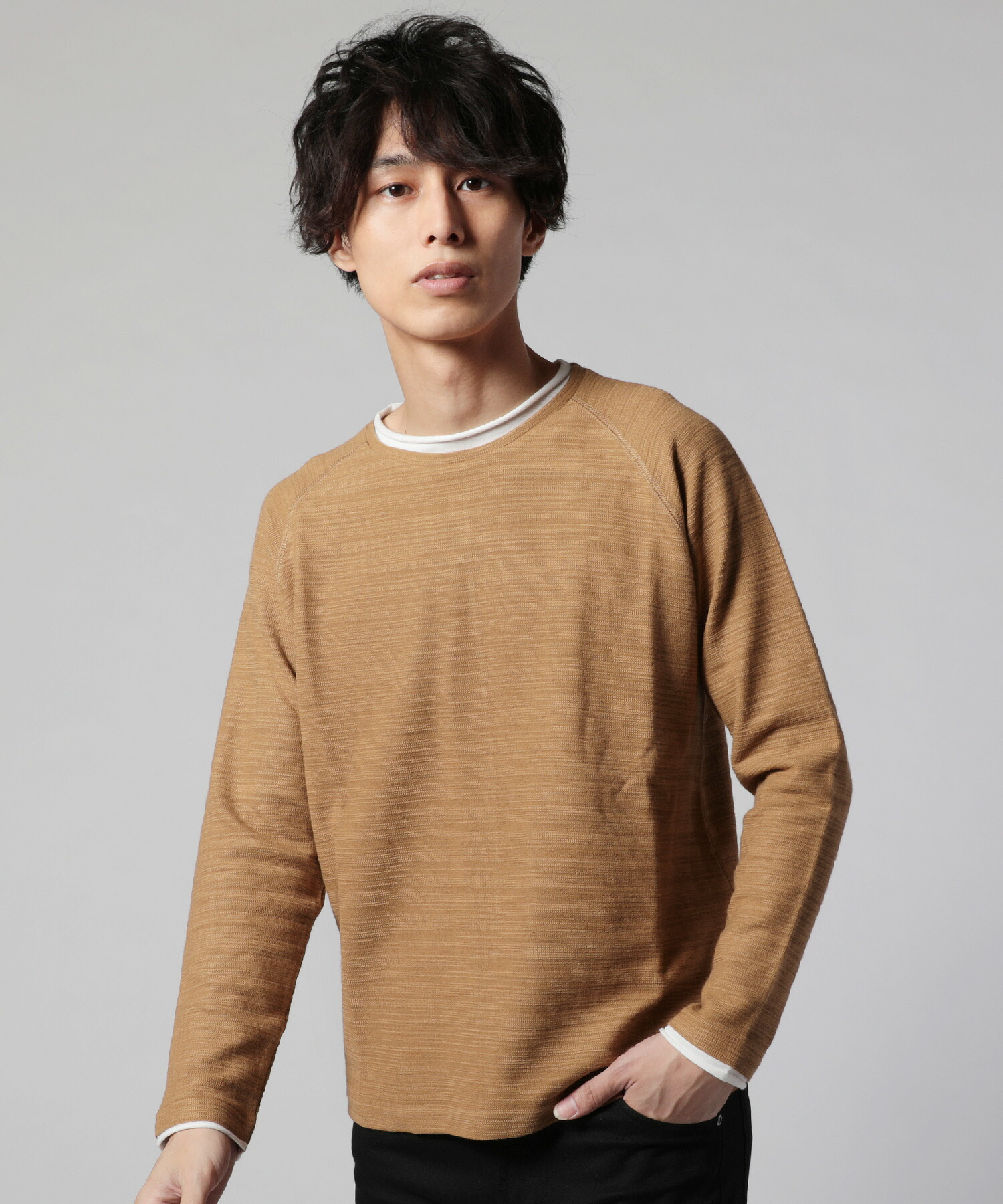 楽天市場 カットソー メンズ 春 夏 秋 スラブ ロールネック Tシャツ カジュアル ラグラン 綿100 杢調 長袖 秋服 冬服 M L ホワイト ピンク モカ ブラウン カーキ ブラック Allowed To Unfold アロウドトゥアンフォールド 0702 058 Sputnicks スプートニクス