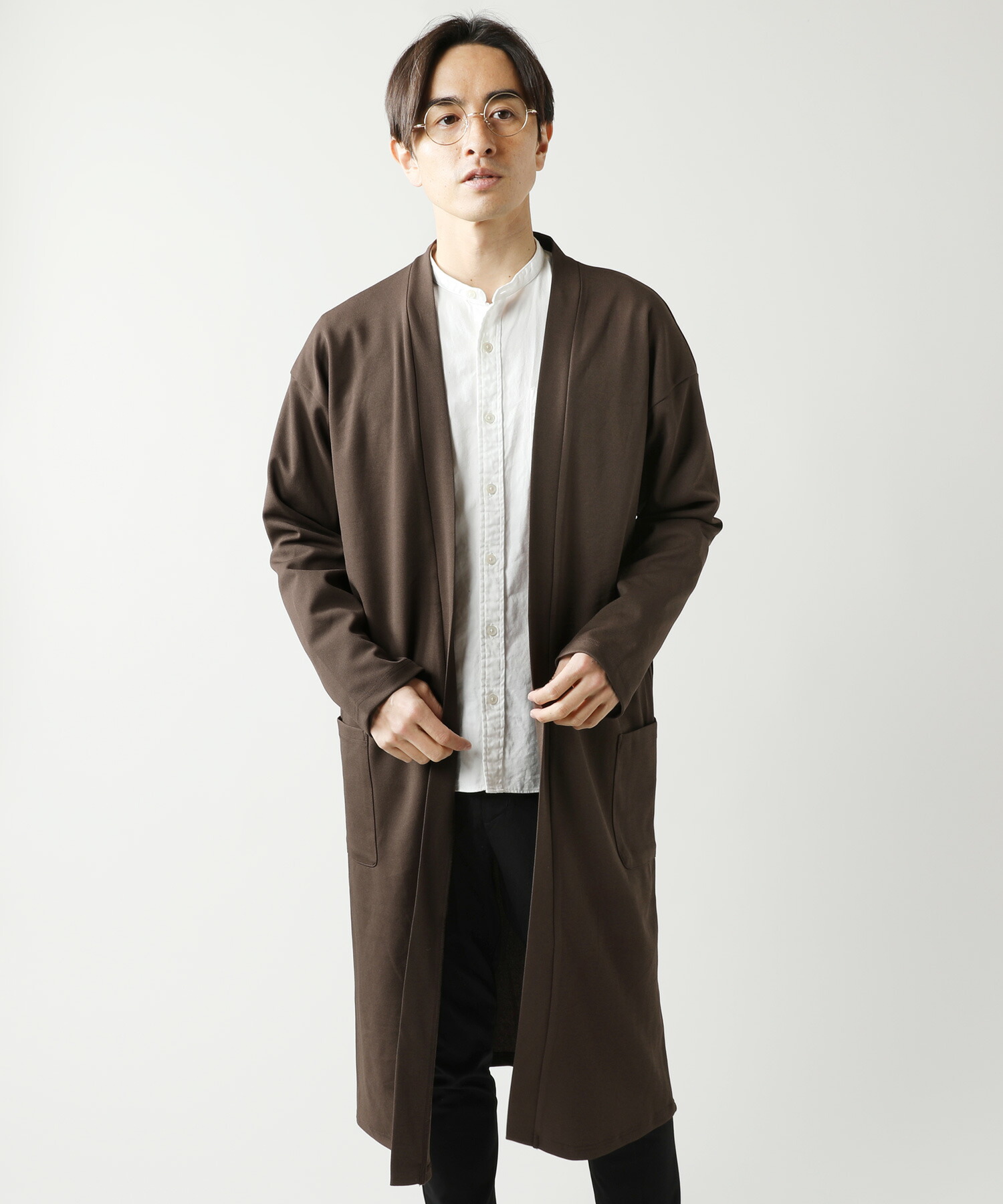 カーディガン メンズ コーディガン プリンタン 炎節 秋季 春お召しもの 秋服 夏服 ジョゼット ロングカーディガン 花王答申 ドレープ シンプル ランプアウター ブラック 茶 ベージュ オリーブ M L Biscochohaus Com