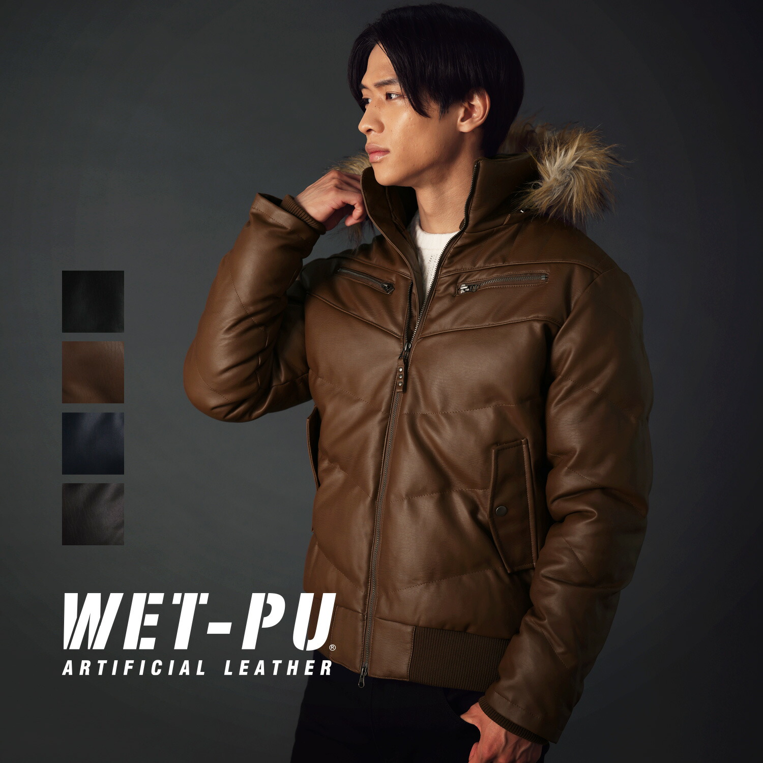 楽天市場】高級羊革ラム本革 リブ袖 レザーダウンジャケット メンズ