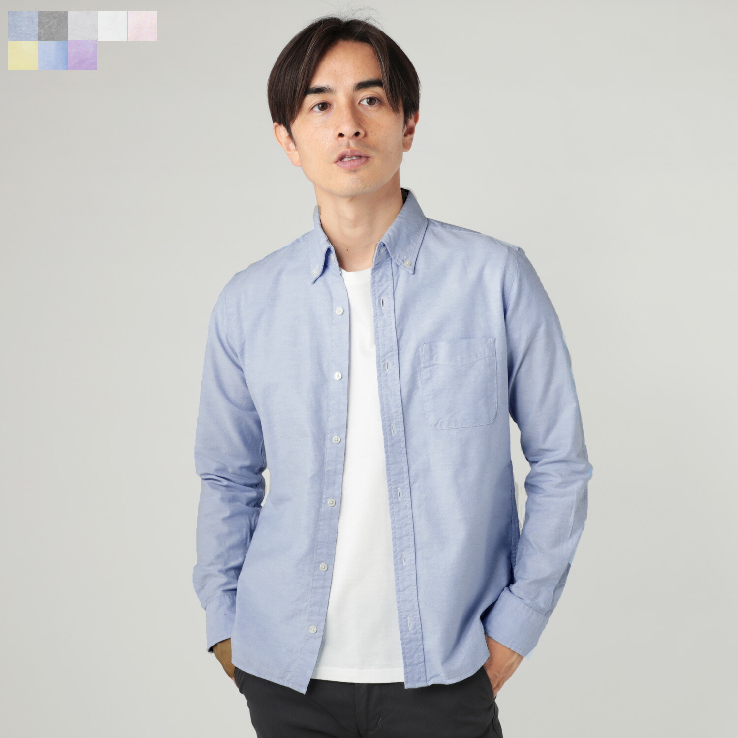 楽天市場 シャツ メンズ 春 夏 秋 冬 日本製 形態安定加工 無地 シャツ 国産 トップス M L Ll シンプル メンズファッション Buyer S Select バイヤーズセレクト Sputnicks スプートニクス