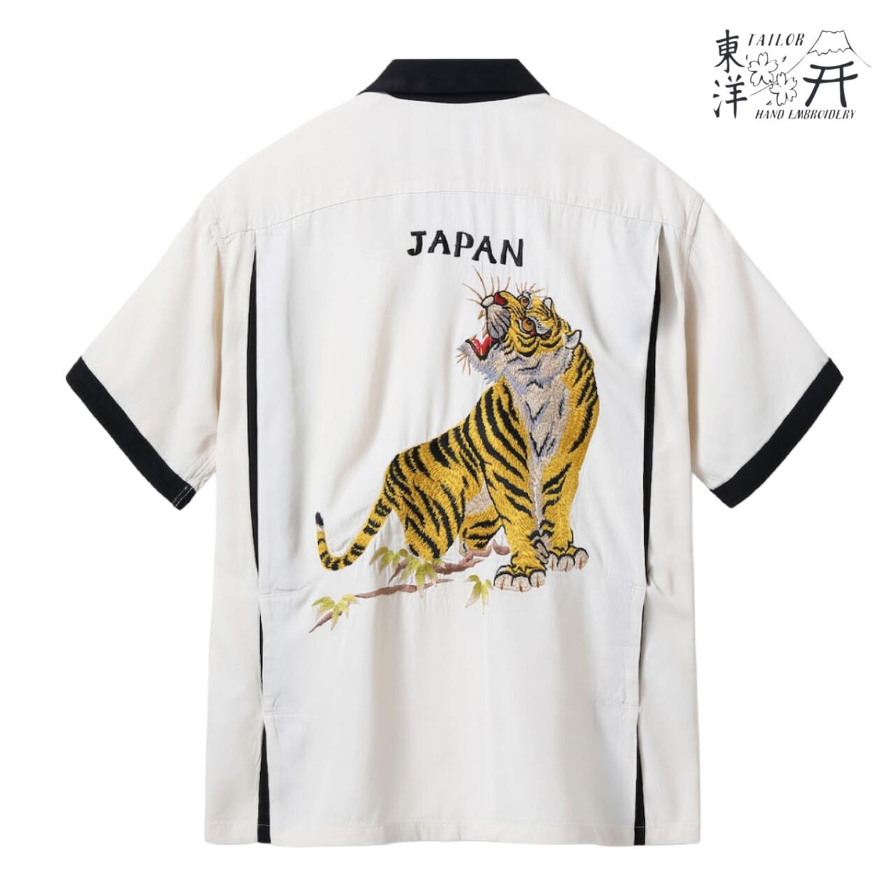 東洋スカシャツ　虎 テーラー東洋 スカシャツ S/S SUKA RAYON SHIRT 