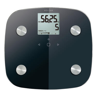【メーカー在庫限り】 エレコム ELECOM HCS-FS01BK エクリア体組成計 FS01シリーズ ブラック 4549550131032