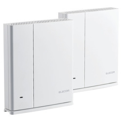 【メーカー在庫限り】 エレコム ルーター親機+中継器セット WMC-2HC-W 4549550160438