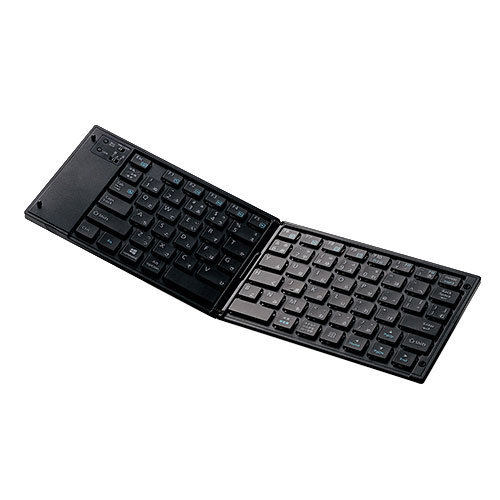 【メーカー在庫限り】 エレコム ELECOM TK-FLP01BK Bluetoothキーボード 折りたたみタイプ マルチペアリング対応 ブラック 4953103298569