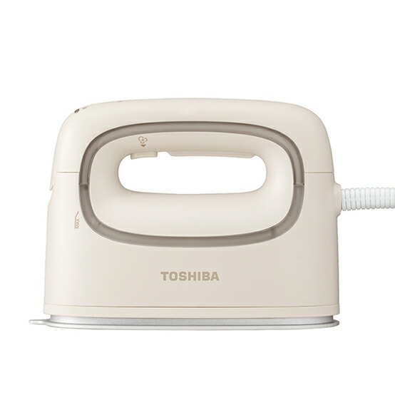 メーカー在庫限り 東芝(TOSHIBA) コード付き衣衣類スチーマーLa･coo-S TAS-V70(N)ベージュ 4904530128530