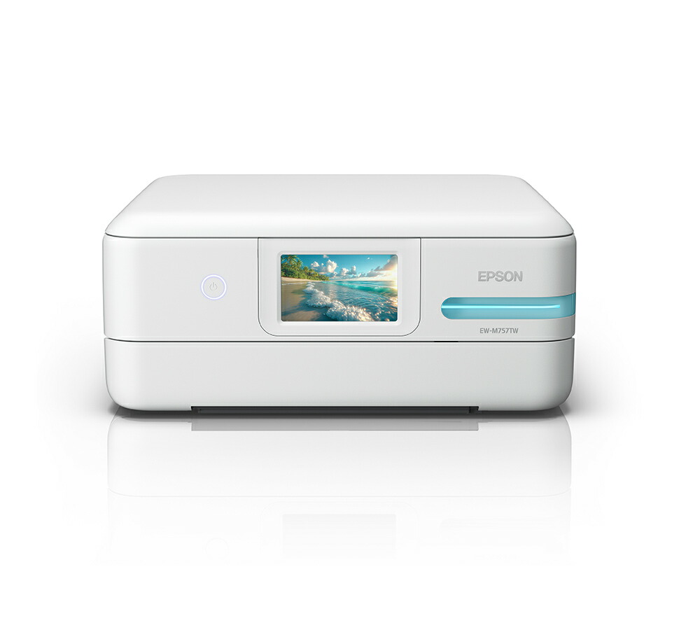 【メーカー在庫限り】 エプソン(EPSON） 4988617524286 EW-M757TW ホワイト 4988617524293 EW-M757TB ブラック 4988617524309 EW-M757TP ピスタチオグリーン A4カラーインクジェット複合機 エコタンク搭載スタンダードモデル 5色インク