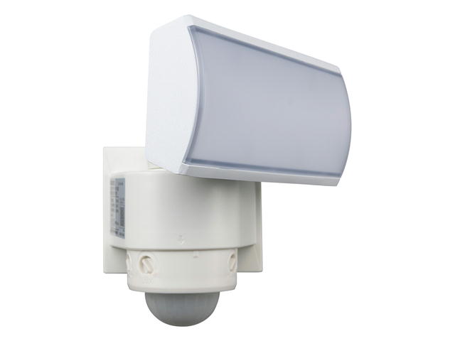 【メーカー在庫限り】 14-0410 DXアンテナ LEDセンサーライト(1灯型/1500 lm/昼白色/検知角度360度/保護等級IP44防沫型/ホワイト)DSLD15C1(W) 4975584109264