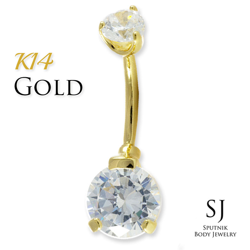 楽天市場】[ K14 本物 金 宝石 14G ] 14金 ダイヤモンド＆アメジスト