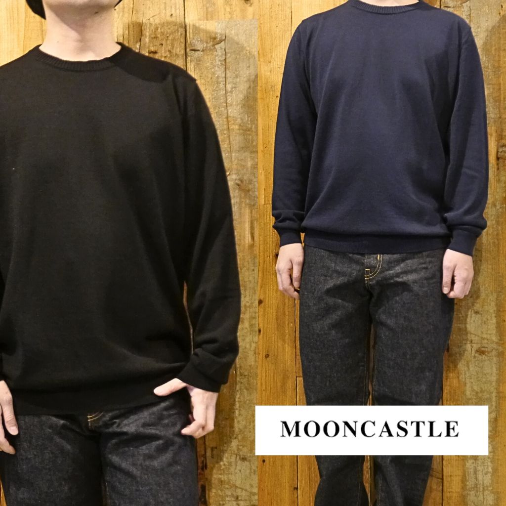 MOONCASTLE アイスコットンクルーネック 編み物 ムーンキャッスル  綿織物 編み物 綿織物プルオーバー 朱夏プルオーバー プルオーバー 御召しもの フォーマル 心地よい 集積回路7 メンズ レディース ユニ一発やる