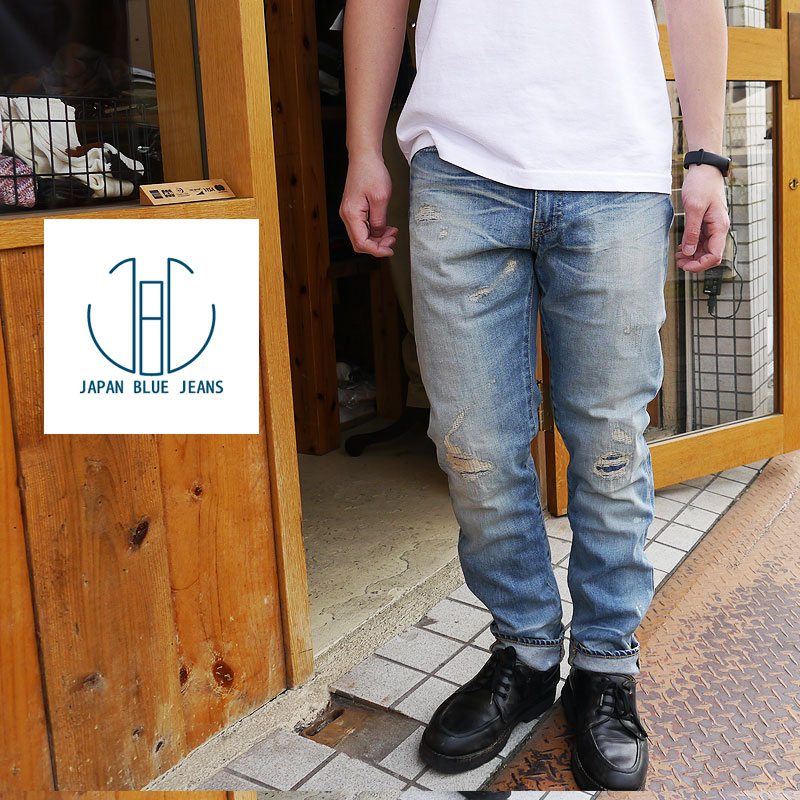 楽天市場 Japan Blue Jeans ジャパンブルージーンズ デニムパンツ ジーンズ パンツ ブリーチデニム フェード クラッシュデニム リペア タタキ ウォッシュ J8717 カリフ サンセット Calif Sun Set 細身 ストレッチ ヴィンテージ ジーパン メンズ レディース 岡山デニム