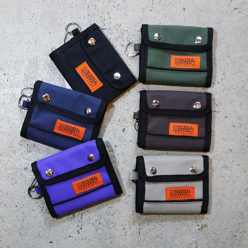 楽天市場 Universal Overall ユニバーサルオーバーオール ナイロンミドルウォレット 小物 財布 ナイロン サイフ アウトドア ミニ財布 薄いサイフ ワークウェア ブランド 世田谷ベース カラフル ミニマリスト Squeeze Coconuts