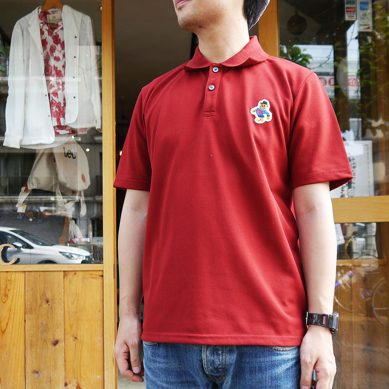 楽天市場 ジョンブル ポロシャツ メンズ レディース ポロ 刺繍 ワッペン ブランド ポロシャツ 半袖シャツ 鹿の子 黒 赤 レッド 男女兼用 世田谷ベース Squeeze Coconuts