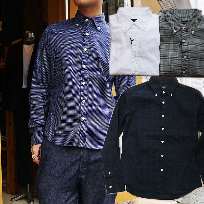 楽天市場 白シャツ ドットシャツ メンズ レディース グレンチェック ブラックウォッチ 柄 チェック シャツ 長袖 シャツ 柄シャツ ボタンダウンシャツ オーディエンス 国産ブロード シャーリングボタンダウン長袖シャツ 日本製 Upscape Audience Aud1231 世田谷ベース