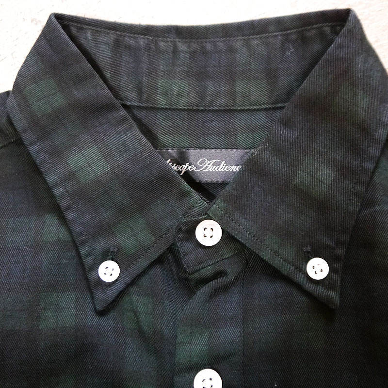 楽天市場 白シャツ ドットシャツ メンズ レディース グレンチェック ブラックウォッチ 柄 チェック シャツ 長袖 シャツ 柄シャツ ボタンダウンシャツ オーディエンス 国産ブロード シャーリングボタンダウン長袖シャツ 日本製 Upscape Audience Aud1231 世田谷ベース