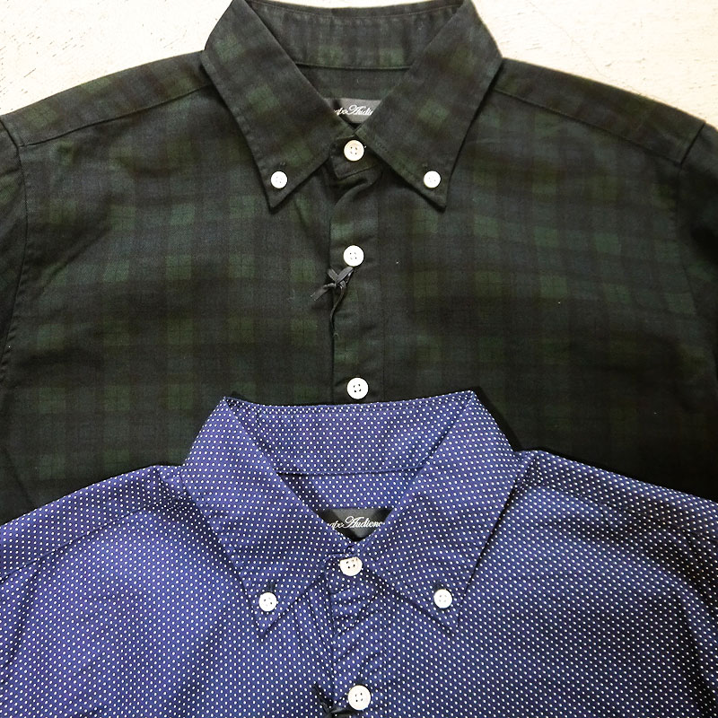 楽天市場 白シャツ ドットシャツ メンズ レディース グレンチェック ブラックウォッチ 柄 チェック シャツ 長袖 シャツ 柄シャツ ボタンダウンシャツ オーディエンス 国産ブロード シャーリングボタンダウン長袖シャツ 日本製 Upscape Audience Aud1231 世田谷ベース