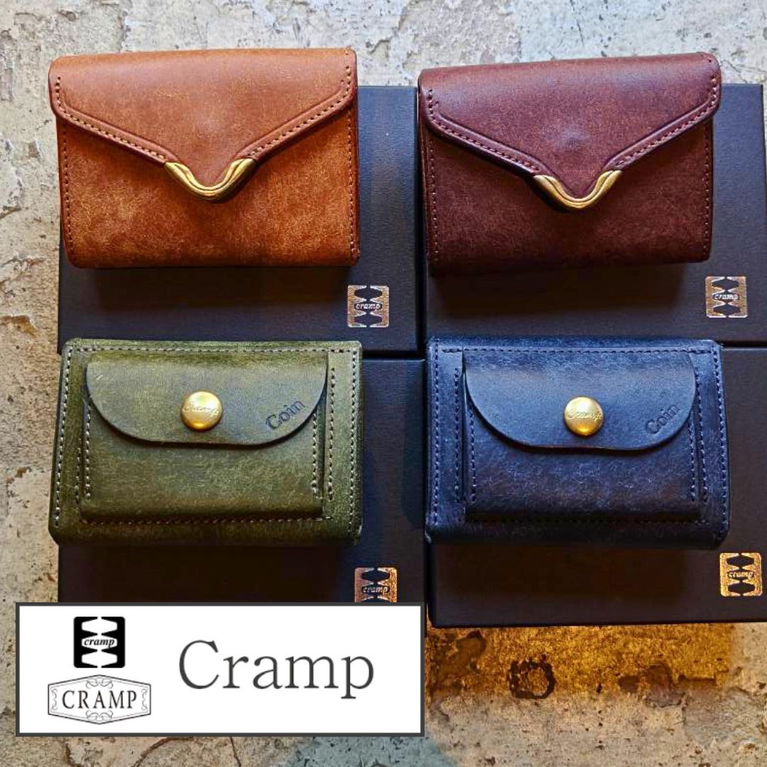 Cramp ミニ財布 コンパクトウォレット プエブロレザー プエブロ サイフ 財布 クランプ 池之端銀革店 レザー小物　革小物 日本製 カード入れ 小銭入れ 小物 cr-920 cr-170 アクセサリー メンズ レディース かわいい 送料無料 ミニマリスト