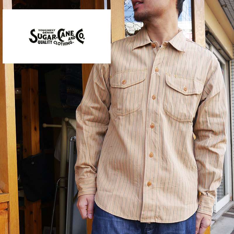 楽天市場】SUGAR CANE シャツ ワークシャツ コークストライプ sc28652