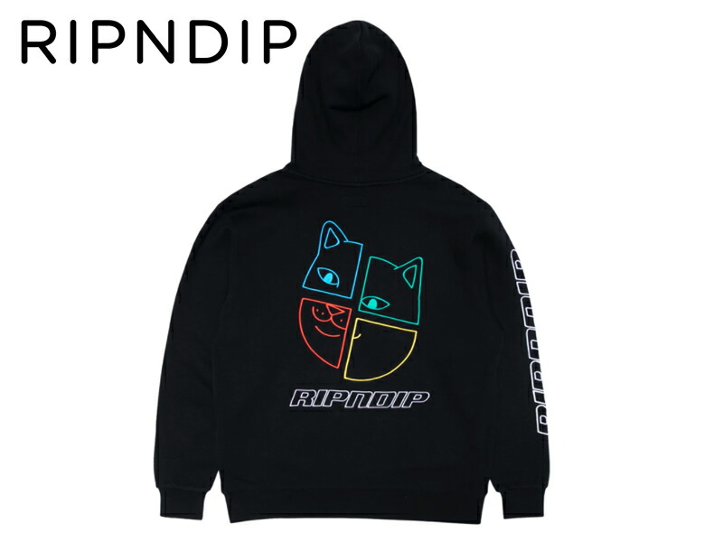 人気が高い Ripndip リップンディップ Square Up Hoodie Black フーディー ブラック Cat 猫 ネコ スケボー Skate Sk8 ストリーム 好評 Protectoneglobal Com