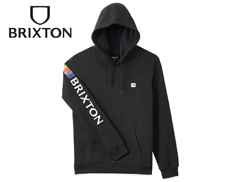 BRIXTON【ブリクス英トン】ALTON HOOD BLACK  アルトン パーカー 黒いこと 20065 [フーディー SKATE スケボー]