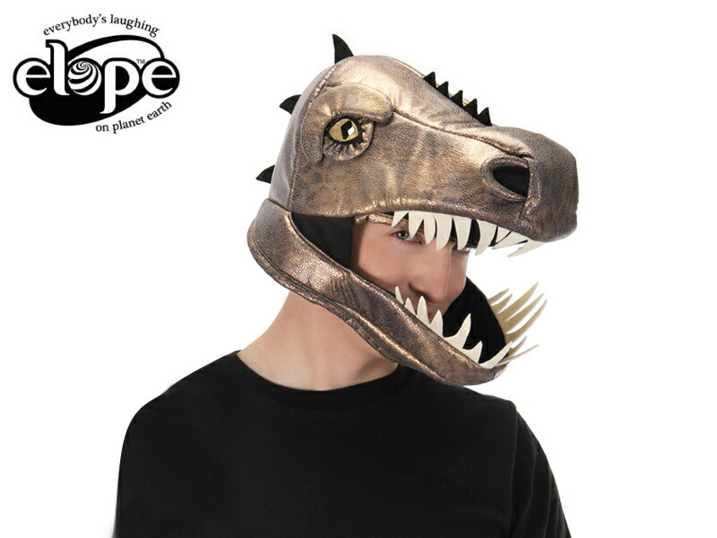 市場 ☆ELOPE イロープ マスク 20195 レックス ティラノサウルス 恐竜 TYRANNOSAUR JAWESOME HAT