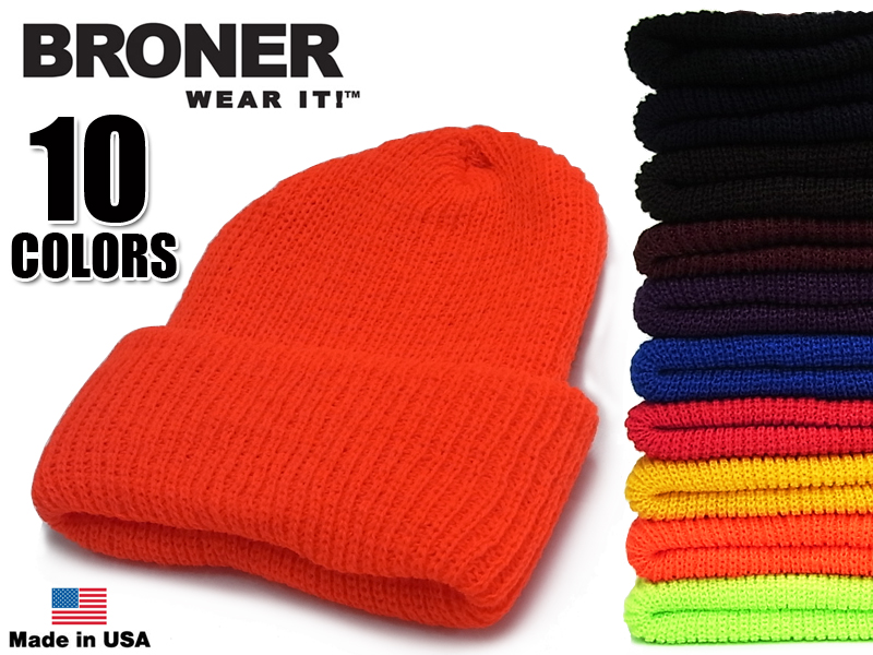 楽天市場 Broner ブローナー Acrylic Super Stretch Knit アクリルスーパーストレッチニットキャップ 二ットキャップ メール便対応商品 Broner社アクリルニット 全10色 10p05dec15 ストリーム