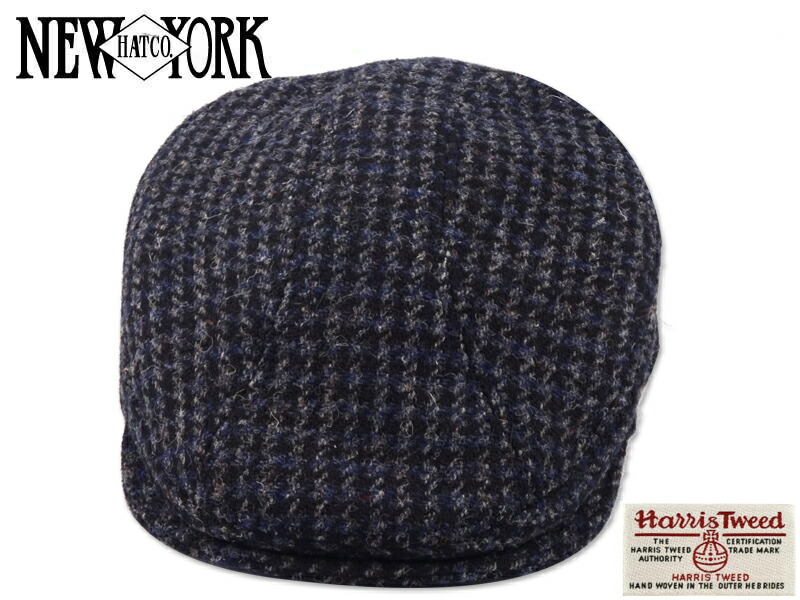NEWYORKHAT【ニューヨークハット】HARRIS TWEED HUNTING 1900 NAVY ハリスツイードハンチング ネイビー 9022 20663 メンズ レディース【高級素材HARRIS TWEED】