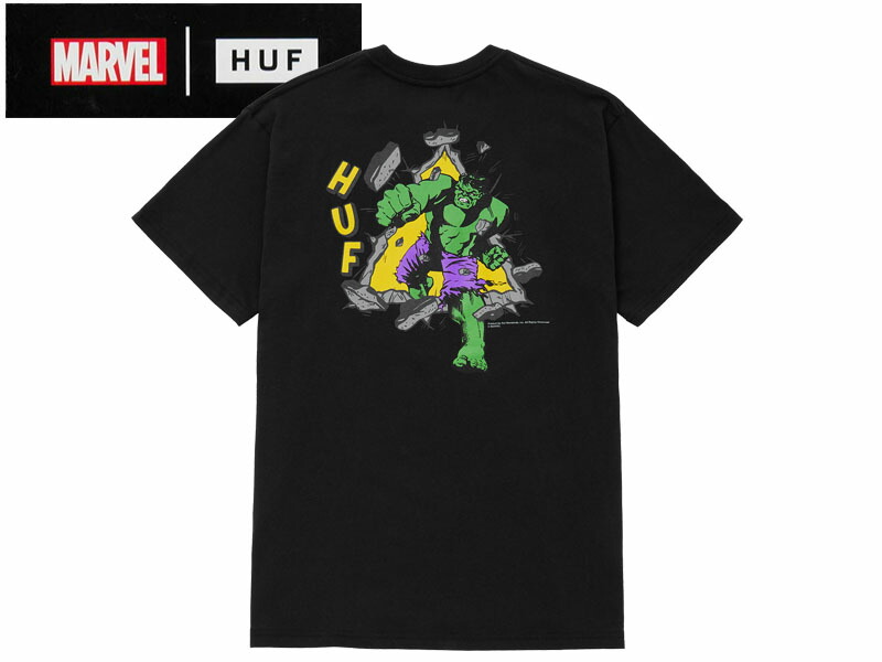 HUF X MARVEL SMASH UP T-SHIRT マーベル コラボ Tシャツ HUF X MARVEL SMASH UP T-SHIRT マーベルコラボ（☆HUF×MARVEL