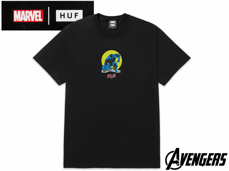 HUF X MARVEL SMASH UP T-SHIRT マーベル コラボ Tシャツ HUF ハフ Tシャツ 半袖 メンズ マーベル スマッシュ アップ