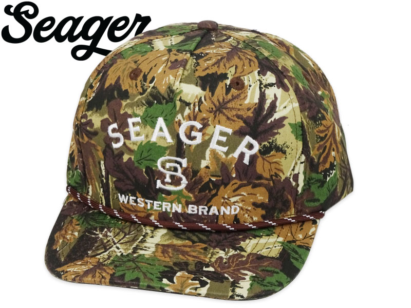 SEAGER シーガー BRANDED SNAPBACK REAL CAMO ブランデッド スナップバックキャップ リアルカモ 22292[カルフォルニ スナップバック]