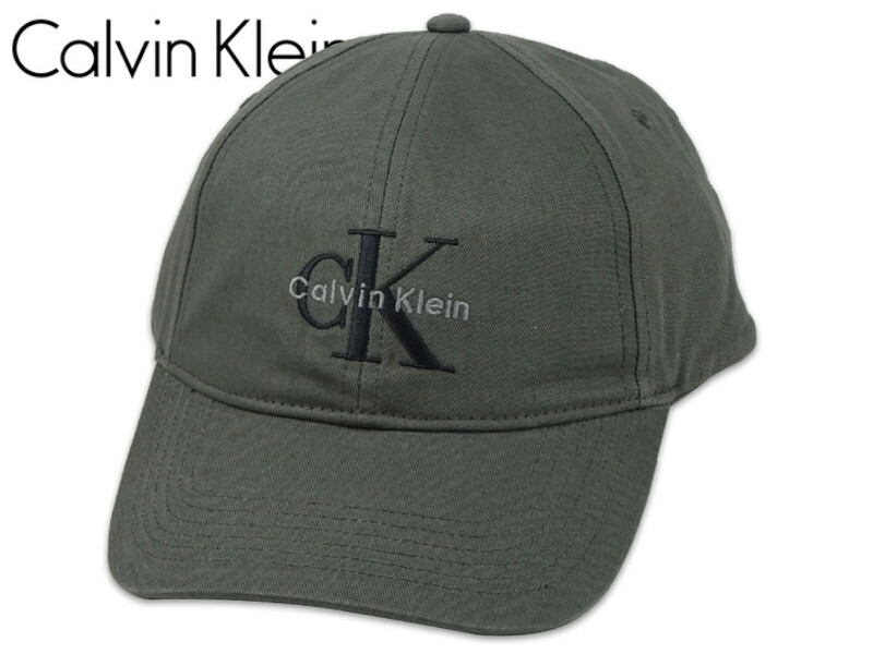 Calvin Klein カルバンクライン MONO LOGO EMBROIDERY BASEBALL CAP GRANITE GRAY グレー 22285 [BB CAP ロープロキャップ]P23Jan16