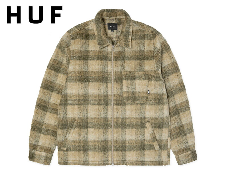 HUF ハフ MEGABLAST PLAID JACKET DESERT プレイドジャケット デザート 22797 [スケボー スケートボード メンズ レディース]｜ストリーム