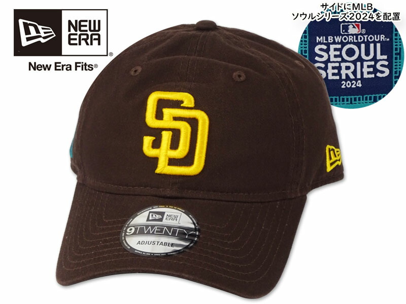 NEWERA ニューエラ 9TWENTY SANDIEGO PADRES 920 MLB SEOUL SERIES BROWN サンディエゴ パドレス ソウルシリーズ ブラウン 21743 [メジャーリーグ 大リーグ MAJORLEAGUE メンズ レディース]