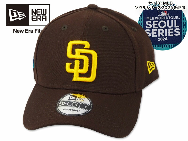 【楽天市場】NEWERA ニューエラ 9FORTY SANDIEGO PADRES 940 MLB SEOUL SERIES BROWN