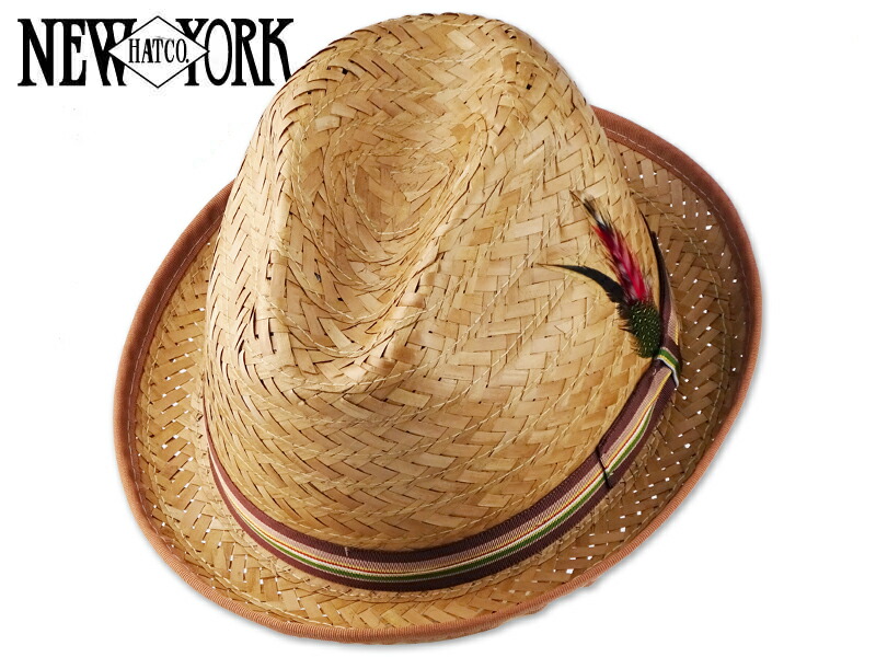 ☆NEWYORKHAT【ニューヨーク州かぶり笠】#2122 COCONUT STINGY ココナッツスティンギー 麦わら原料品中折れかぶり笠 9758 14710 18531 20952 21586
