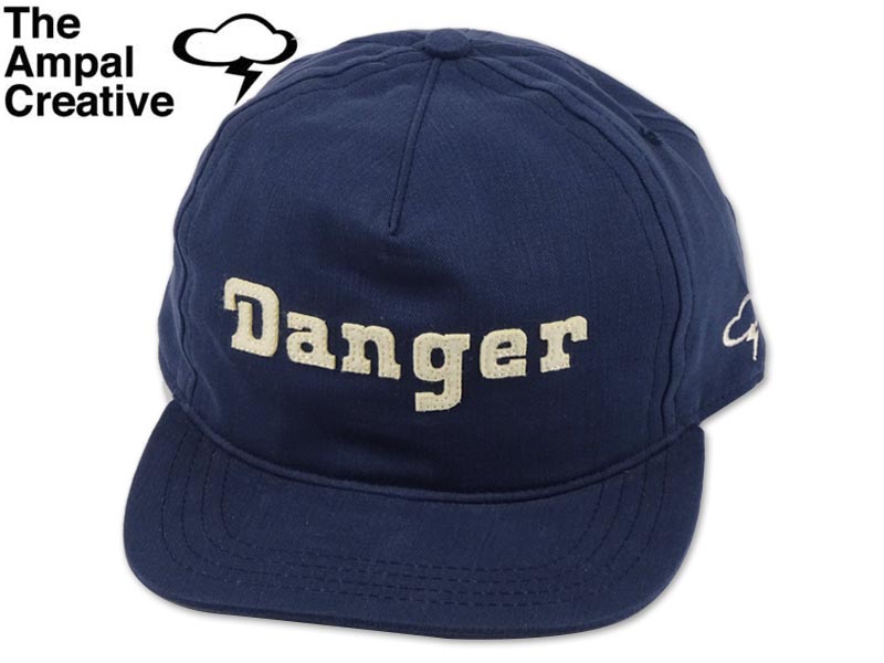 The Ampal Creative アンパルクリエイティブ DANGER SNAPBACK CAP NAVY デンジャー スナップバックキャップ ネイビー [カルフォルニ スナップバック]　21343