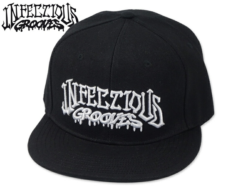 INFECTIOUS GROOVES・インフェクシャスグルーヴス EMBROIDERED SNAPBACK CAP BLACK スナップバック ブラック 21880