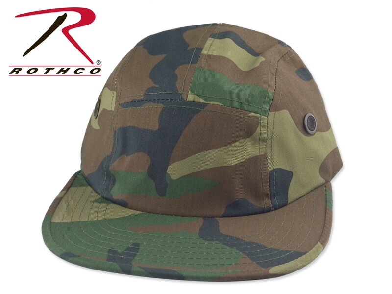 【楽天市場】☆ROTHCO【ロスコ】5 Panel Military Street Cap WOODLAND CAMO 5パネル ミリタリー