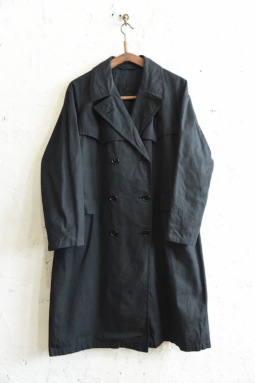 楽天市場】フレンチヴィンテージ ブラックリネンアトリエコート 44