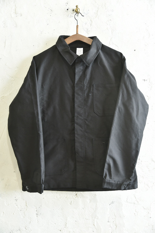 【楽天市場】フランス製 ブラックモールスキンワークジャケット