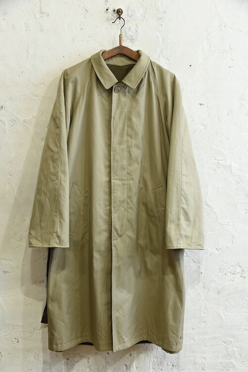 1980's イタリア製 リバーシブル ステンカラーコート【中古】｜SQUAT USED CLOTHING STORE