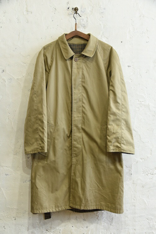 1980's イタリア製 リバーシブル ステンカラーコート【中古】|SQUAT USED CLOTHING STORE