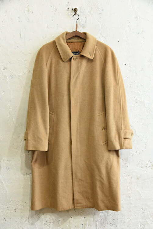 1980 イングランド製 Burberry ウール×カシミア ステンカラーコート【中古】