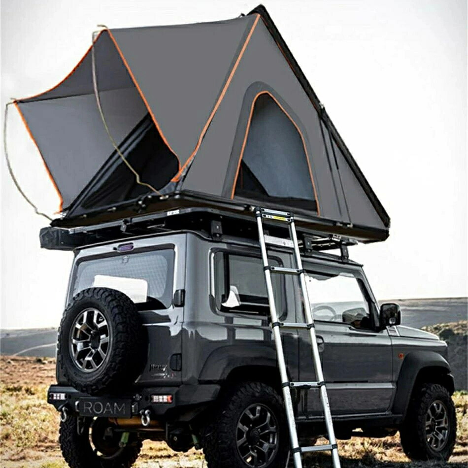 カールーフテント キャンピング 車上泊 はしご付き ルーフテント キャンピング 防水 ルーフトップテント 折りたたみ はしご付き カーサイドタープ 車上テント 4点セット